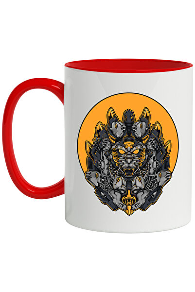 StoryGift Romania Cana Cu Cap De Pisica, Robot, Peste, Mecha, Sci Fi, Cyberpu...