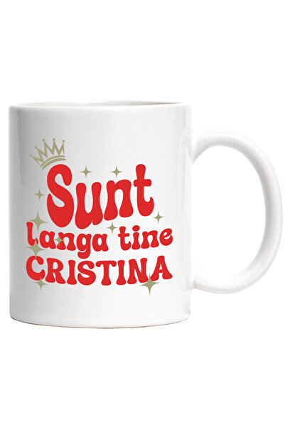 StoryGift Romania Cana cu Coroana Regala De Printesa stele Stralucitoare Text...