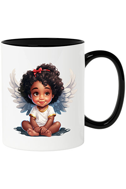 StoryGift Romania Cana cu o fetita de culoare | ilustratie | aripi de ingeras...