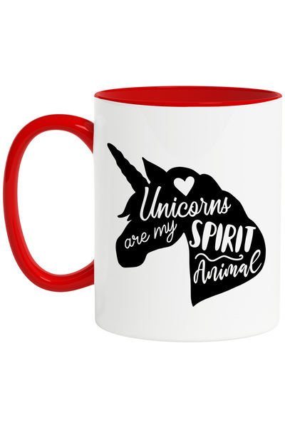StoryGift Romania Cana cu o figura de unicorn si o inimioara cu mesajul "Unic...