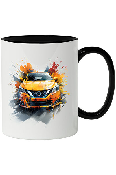 StoryGift Romania Cana Cu Masina, Nissan, Logo, Brand, Picaturi De Vopsea, Mu...