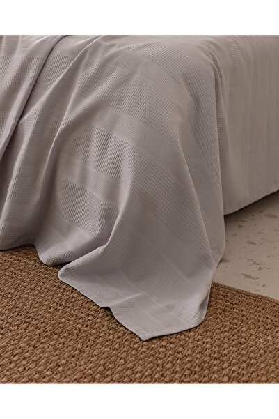 Madame Coco Mathilda Bettwäsche-Set, Kingsize, Baumwolle, Ecocell, einfarbig, Grau