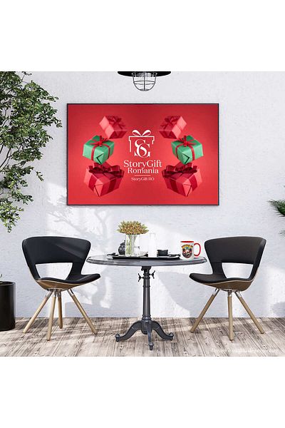 StoryGift Romania Cana cu Masina colorata DE curse Vintige Pe insula Tropicala Apus De Soare Vitez, Cu Maner Rosu