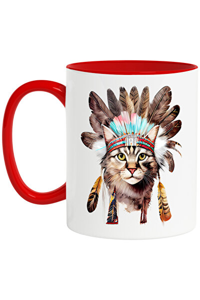 StoryGift Romania Cana cu o pisica serioasa | ilustratie | indigeni | obiecte...