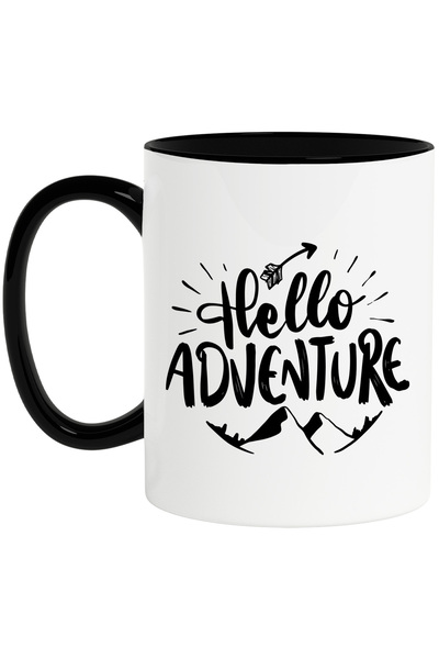StoryGift Romania Cana cu salutul in limba engleza "Hello, adventure" - buna ...
