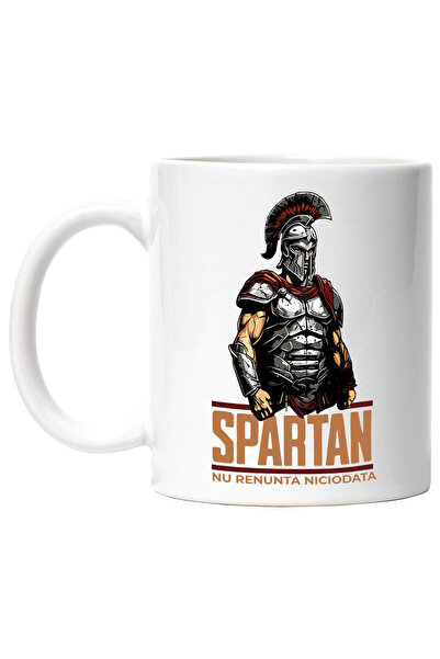 StoryGift Romania Cana cu Razboinic Cavaler Cu Armura DE Fier Cu Coif Text Sp...