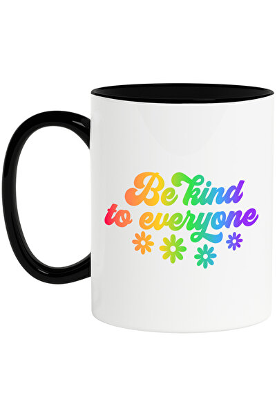 StoryGift Romania Cana cu floricele si mesajul "Be kind to everyone" - fii bu...
