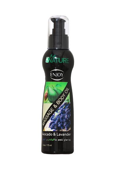 Enjoy Avocado & Lavender Massage Oil 175ml – Nourishing & Relaxing Care for All Skin Types