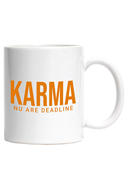 StoryGift Romania Cana cu Design In Limba Romana colorat Karma Nu Are Deadlin...