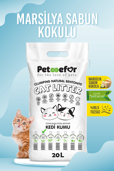 Genel Markalar 20 LT Marsilya Sabunlu Kedi Kumu