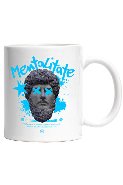 StoryGift Romania Cana Mentalitate - Potetialul Tau, 330ml, Ceramic cu Maner ...