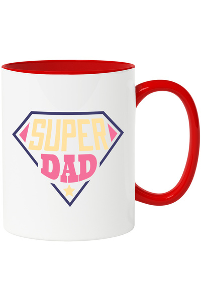 StoryGift Romania Cana cu Textul Amuzant SuperDad, Tata Supererou, Emblema de...