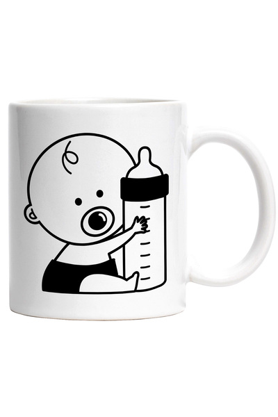 StoryGift Romania Cana Cu Bebelus cu Suzeta si Biberon, Copii, Parinti,Cerami...