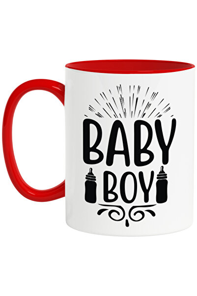 StoryGift Romania Cana pentru copii mici cu textul "Baby boy" - baietel biber...