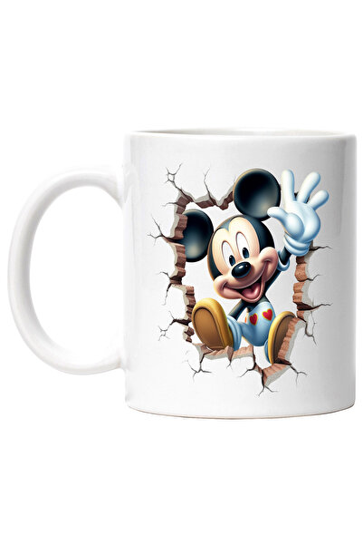 StoryGift Romania Cana Cu Mickey Mouse, Zid, Inimi, Desene, Disney, Manusi, M...