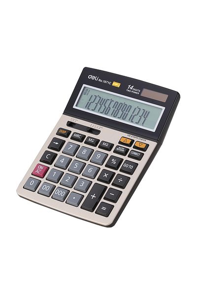 Deli Calculator de birou cu 14 cifre 1671C Deli