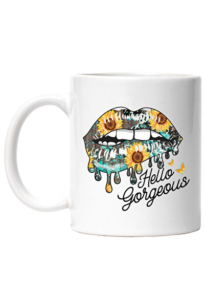 StoryGift Romania Cana cu mesajul "Hello, gorgeous", ilustratie, buna, superb...