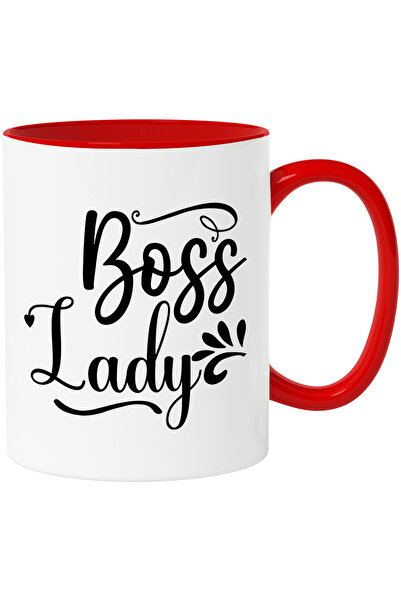 StoryGift Romania Cana cu textul in engleza "Boss lady" - doamna sefa afacere...