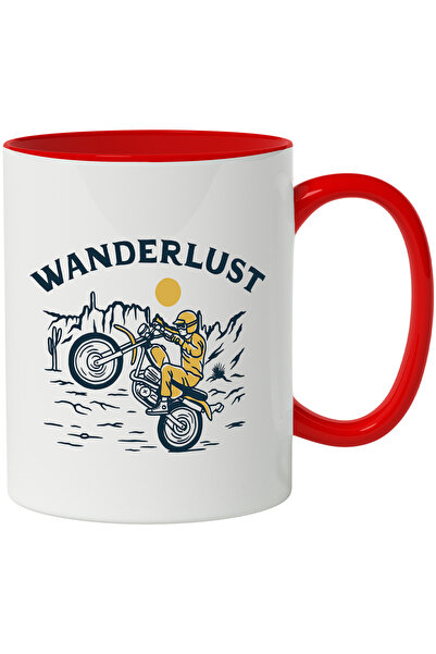 StoryGift Romania Cana Cu Mesaj In Engleza Wanderlust, Motocicleta, Soare, De...