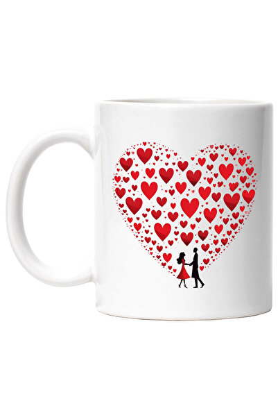 StoryGift Romania Cana cu o femeie si un barbat care se tin de maini, ilustra...