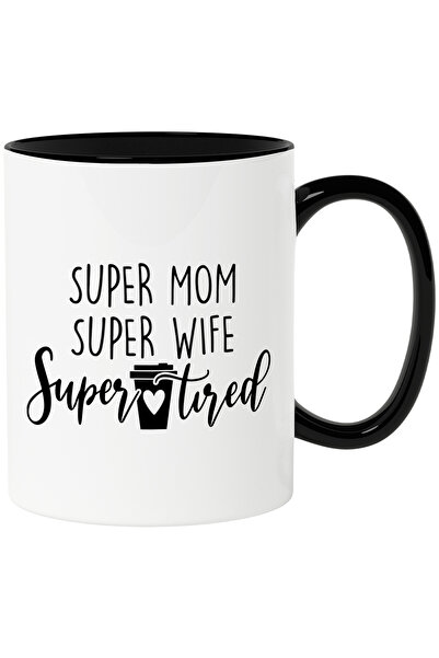 StoryGift Romania Cana cu Mesajul Amuzant in Engleza Super Mom Super Wife Sup...