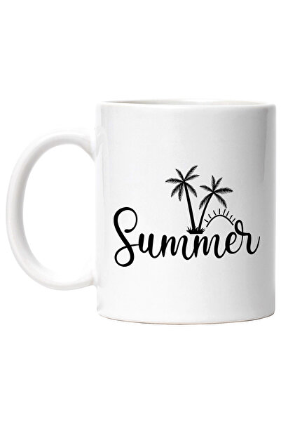 StoryGift Romania Cana cu palmieri si soare cu cuvantul "Summer" - vara caldu...