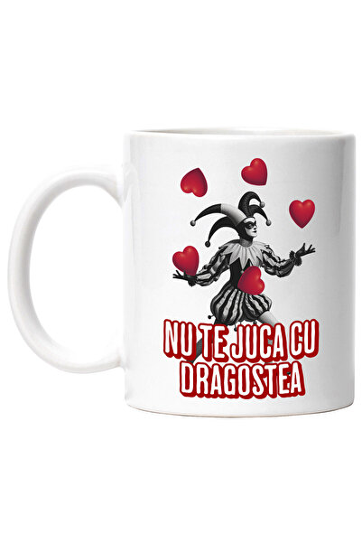 StoryGift Romania Cana cu Clovn Jongland Cu Inimi Text Nu Te Juca cu Dragoste...