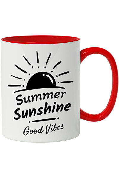 StoryGift Romania Cana Cu Mesaj In Engleza Summer Sunshine Good Vibes, Soare,...