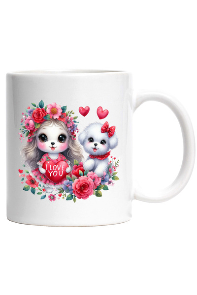 StoryGift Romania Cana cu o catelusa si un catel | veseli | ilustratie | blan...