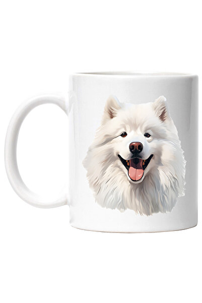 StoryGift Romania Cana cu un caine alb jucaus, ilustratie, bucuros, cel mai b...