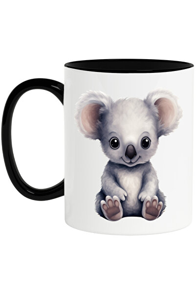 StoryGift Romania Cana cu un ursulet Koala | ilustratie | gri | vesel | zambe...