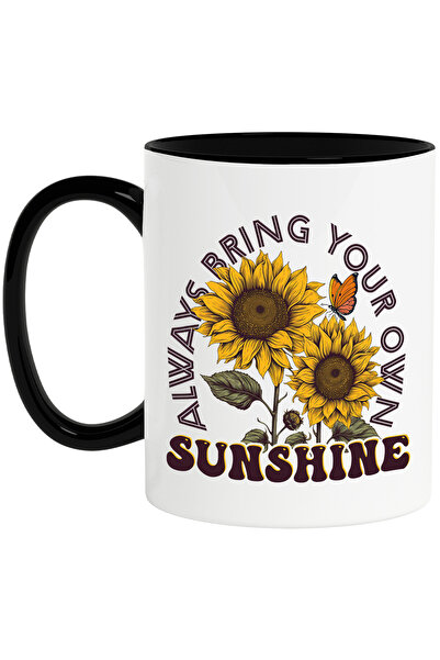 StoryGift Romania Cana cu mesajul "Always bring your own sunshine", ilustrati...
