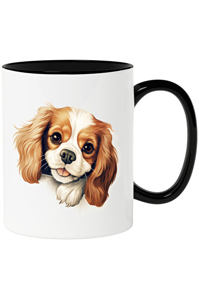 StoryGift Romania Cana cu o catelusa de talie mica | ilustratie | maro | alba...