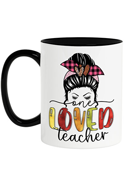 StoryGift Romania Cana cu mesajul "One loved teacher", profesie, ilustratie, ...