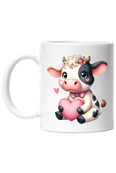 StoryGift Romania Cana cu o vacuta care tine o inima in brate | iubire | drag...