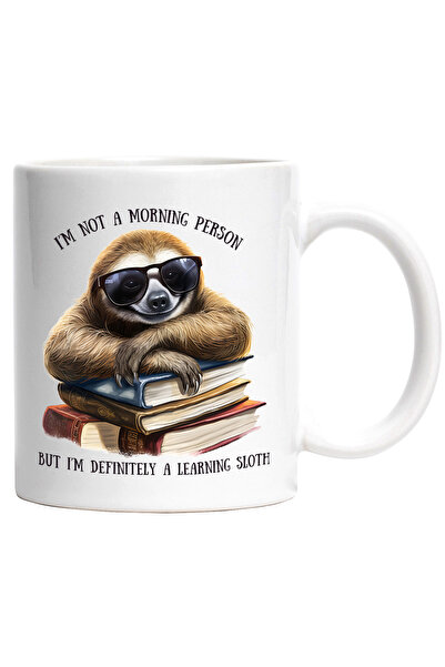 StoryGift Romania Cana cu un sloth/lenes care are niste carti | ilustratie | ...