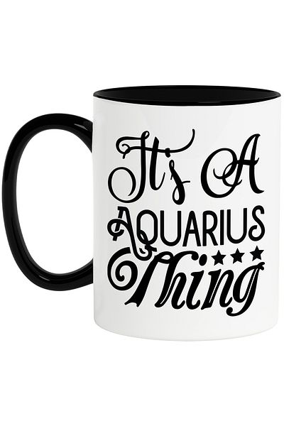 StoryGift Romania Aquarius zodiac sign mug with the message "It's an Aquarius thing", illustration, zodiac sign, ace, Cu, STG