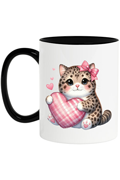 StoryGift Romania Cana cu o pisicuta cu buline negre | ilustratie | plinuta |...