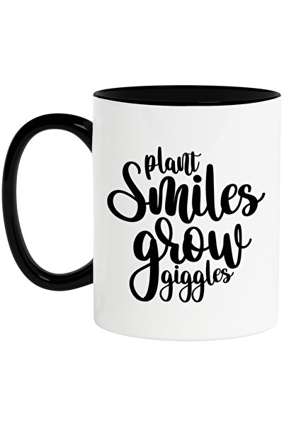 StoryGift Romania Cana cu mesaj in engleza "Plant smiles, grow giggles" - pla...