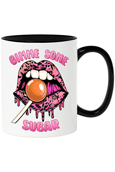 StoryGift Romania Cana cu gura si cu o acadea cu mesajul "Gimme some sugar", ...