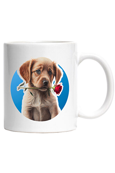 StoryGift Romania Cana Cu Catel, Trandafir, Floare, Iubitori De Animale, Mult...