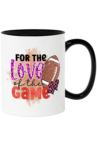 StoryGift Romania Cana cu minge de fotbal american si inimioare cu mesajul "F...