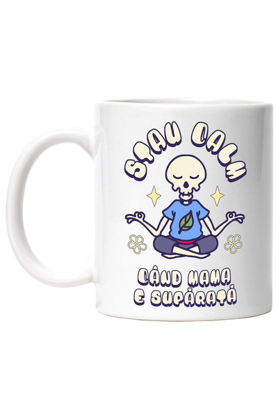 StoryGift Romania Cana Stau calm cand mama e nervoasa familie, 330ml, Ceramic...