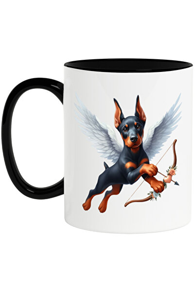 StoryGift Romania Cana cu un catelus negru care trage cu arcul | ilustratie |...