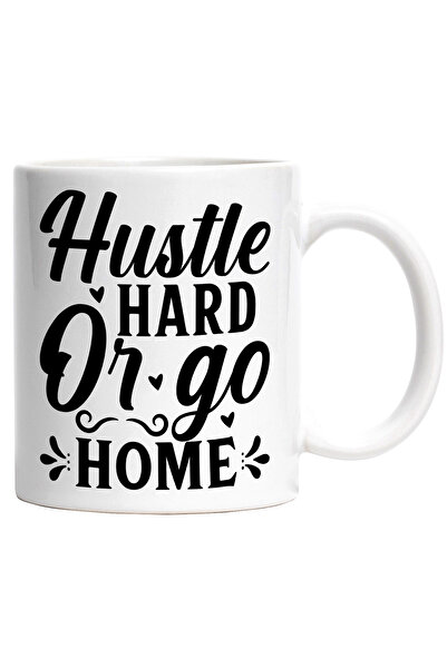 StoryGift Romania Cana cu mesajul "Hustle hard or go home" - munceste din gre...