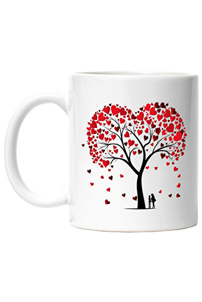 StoryGift Romania Cana cu un copac sub care stau o femeie si un barbat, ilust...