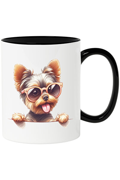 StoryGift Romania Cana cu un catelus blanos cu ochelari | ilustratie | se uit...