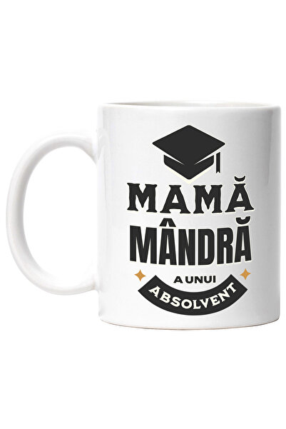 StoryGift Romania Cana Mama mandra a unui absolvent facultate familie, 330ml,...