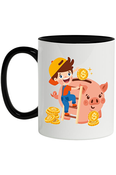 StoryGift Romania Cana Cu Pusculita, Purcel, Monede, Copil, Sapca, Scara, Mul...