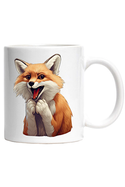StoryGift Romania Cana cu o vulpe socata | ilustratie | uimita | mirata | sur...